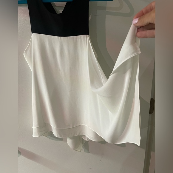 BCBG white and black tank. - Picture 3 of 4